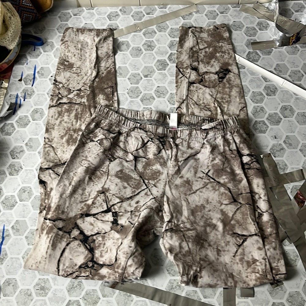 Xhilaration Medium Granite Print Elastic Waist Skinny Leggings